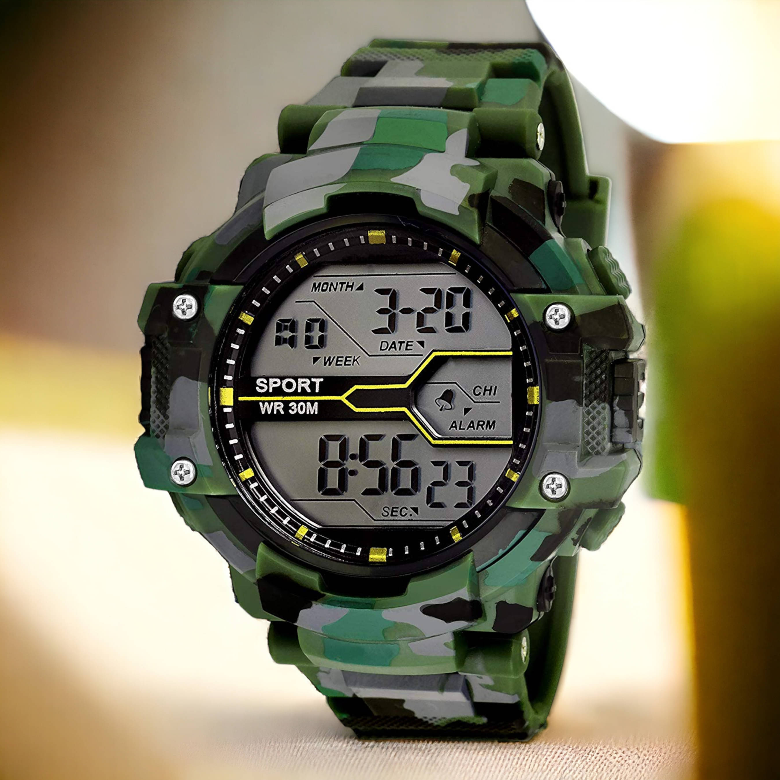     			Lorenz Green Silicon Digital Men's Watch