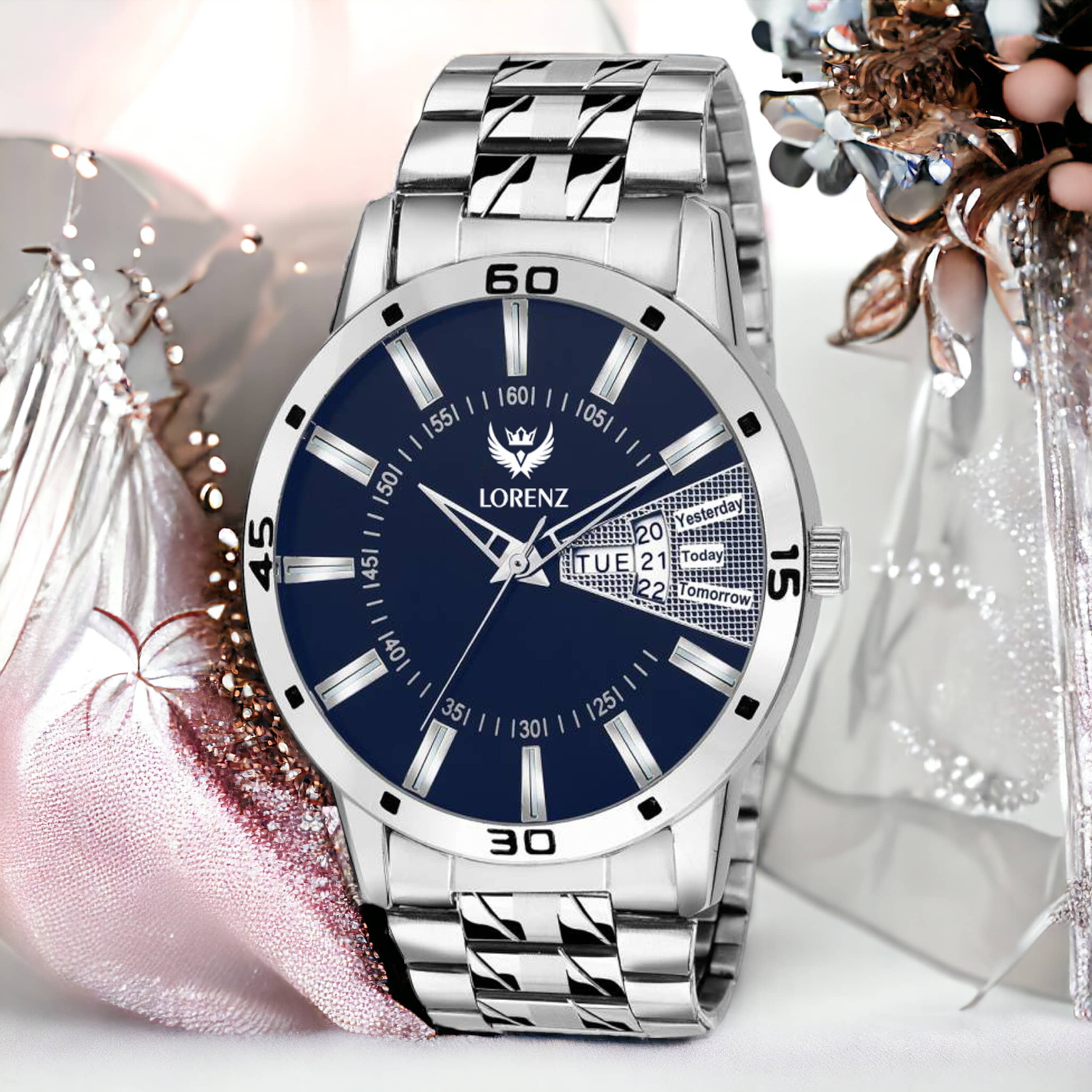 Lorenz Silver Stainless Steel Analog Men's Watch