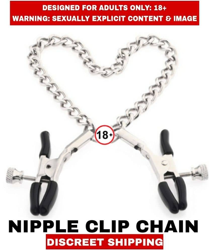 Male Adult sext toy Adjustable Nipple Clamps with Metal Chain Pleasure for Women, Decorative Clip for Pleasure Toys