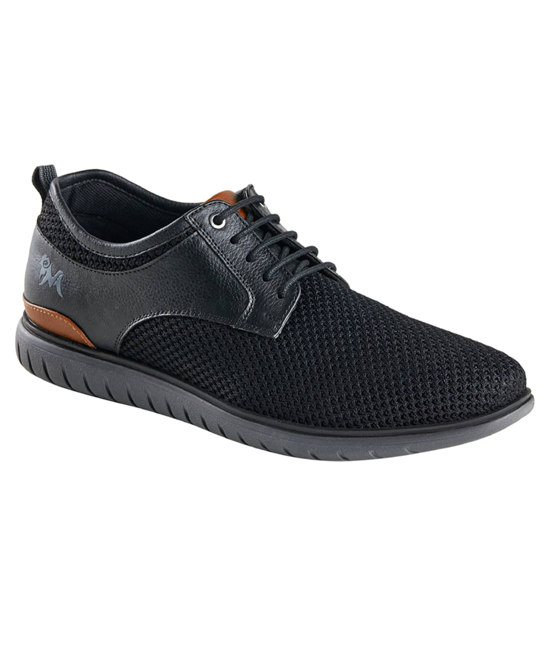     			Neeman's Black Men's Sneakers