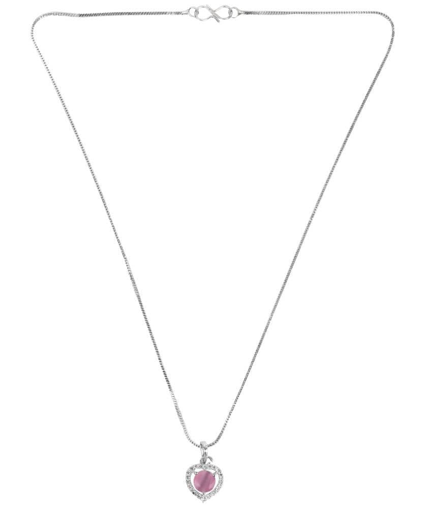 PUJVI Pink Pendant ( Pack of 1 )
