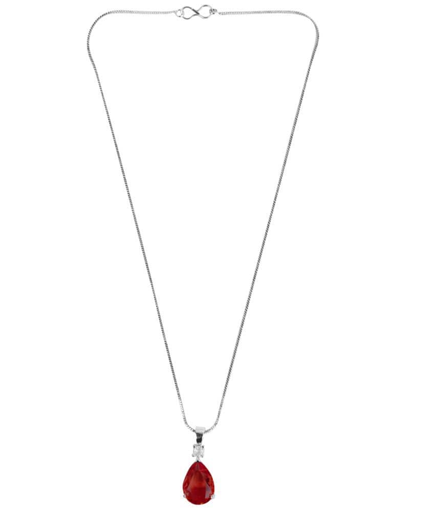 PUJVI Red Pendant ( Pack of 1 )