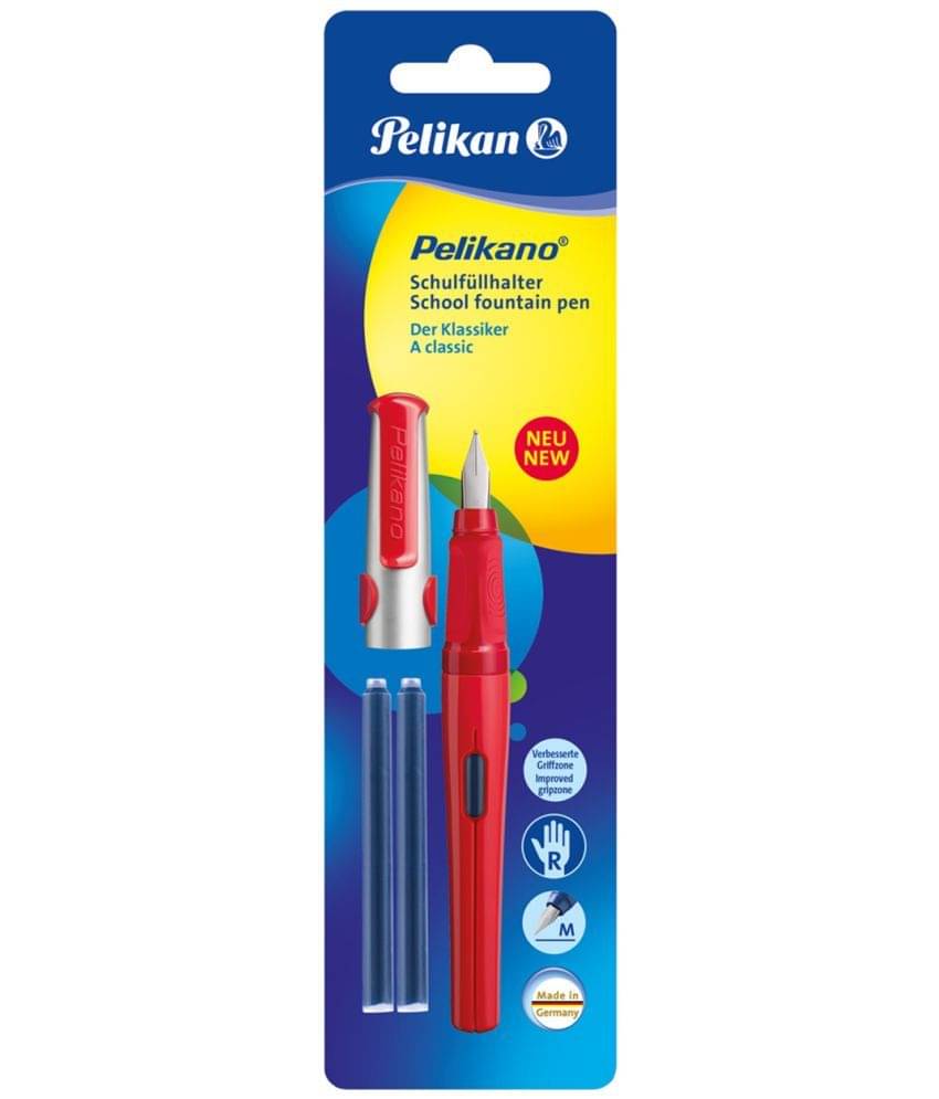     			Pelikan Pelikano Fountain Pen M Pink Blister