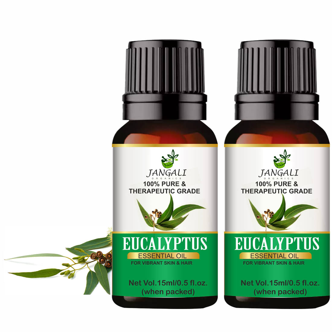 Pure Jangali Organics Eucalyptus Essential Oil 30 mL ( Pack of 2 ) Pure Jangali Organics Eucalyptus Essential Oil 30 mL ( Pack of 2 )