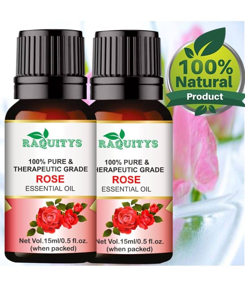     			RAQUITYS Rose Essential Oil 30 mL ( Pack of 2 )