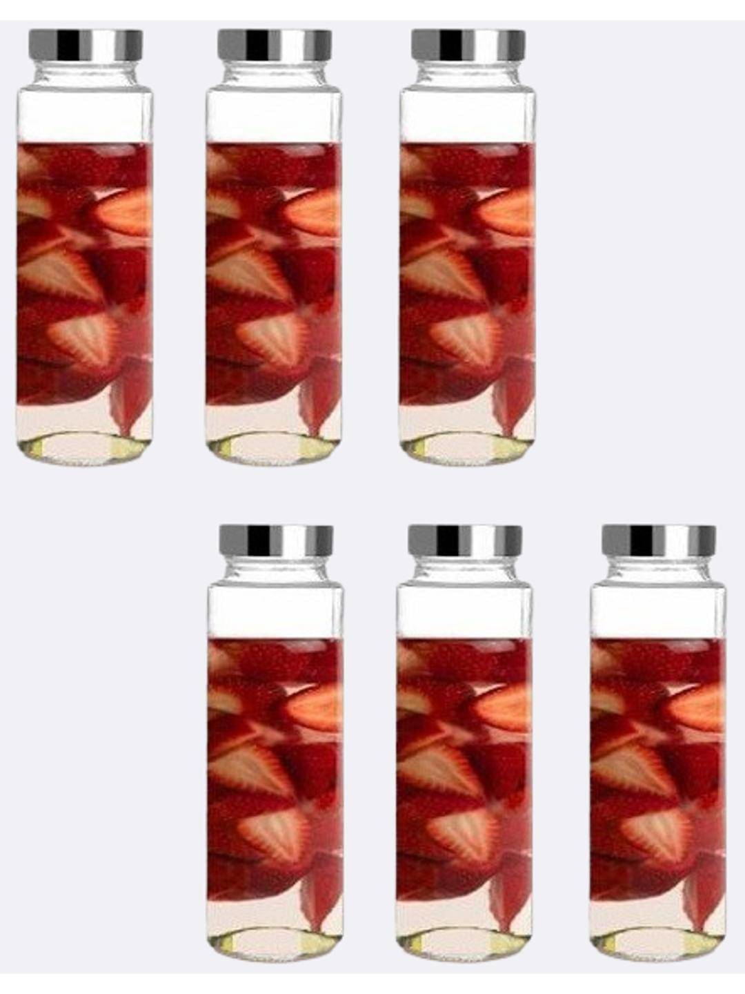     			Somil Glass Container Jar Glass Transparent Utility Container ( Set of 6 )