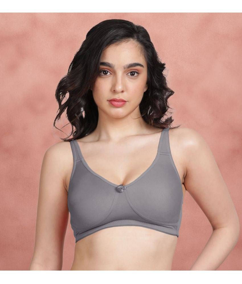 Susie Polyester Non Padded Women's Everyday Bra ( Dark Grey ) AI1009-GreyMelange Susie Polyester Non Padded Women's Everyday Bra ( Dark Grey ) AI1009-GreyMelange