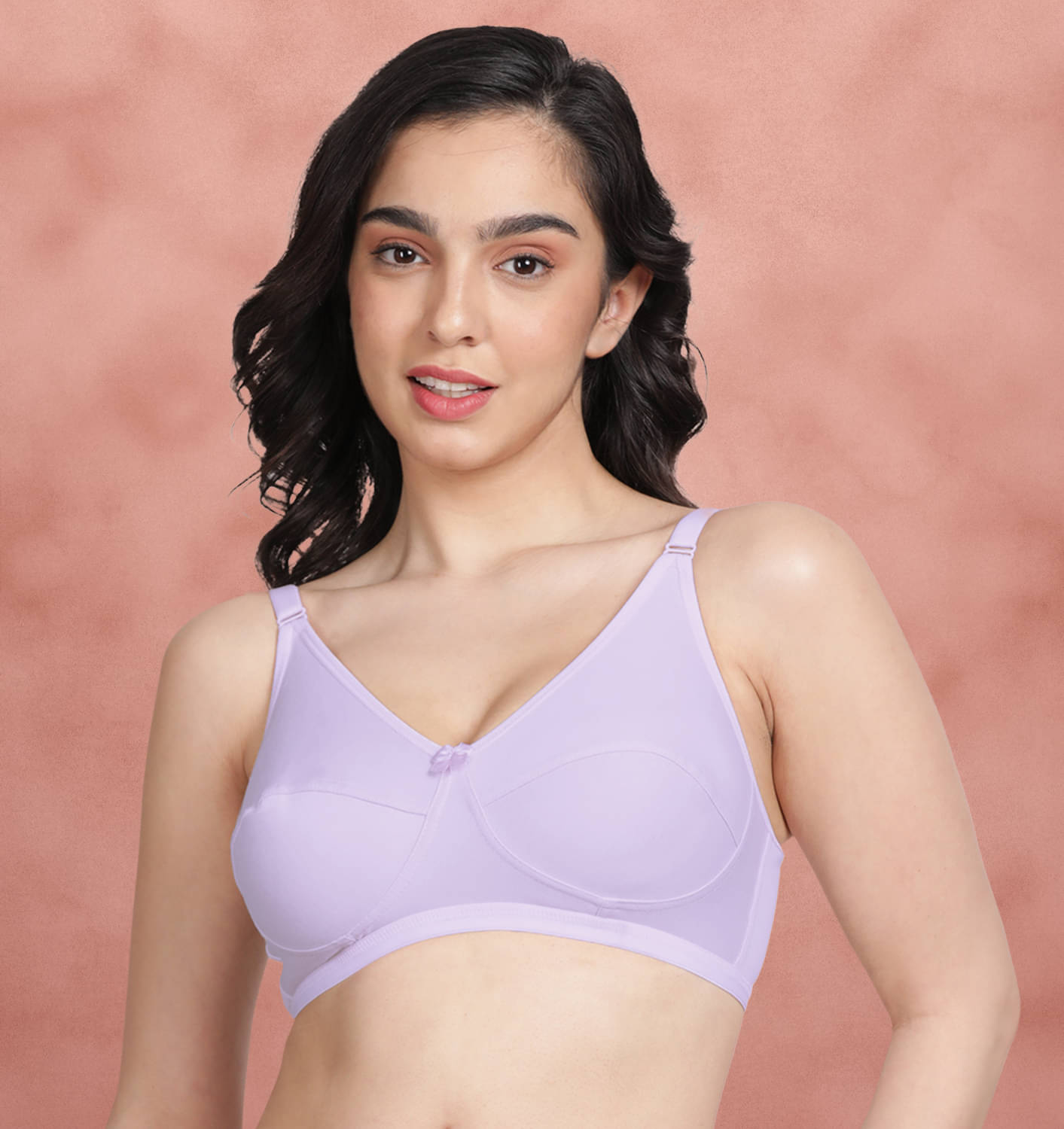 Susie Polyester Non Padded Women's Everyday Bra ( Lavender ) AI1002-LavenderFog Susie Polyester Non Padded Women's Everyday Bra ( Lavender ) AI1002-LavenderFog