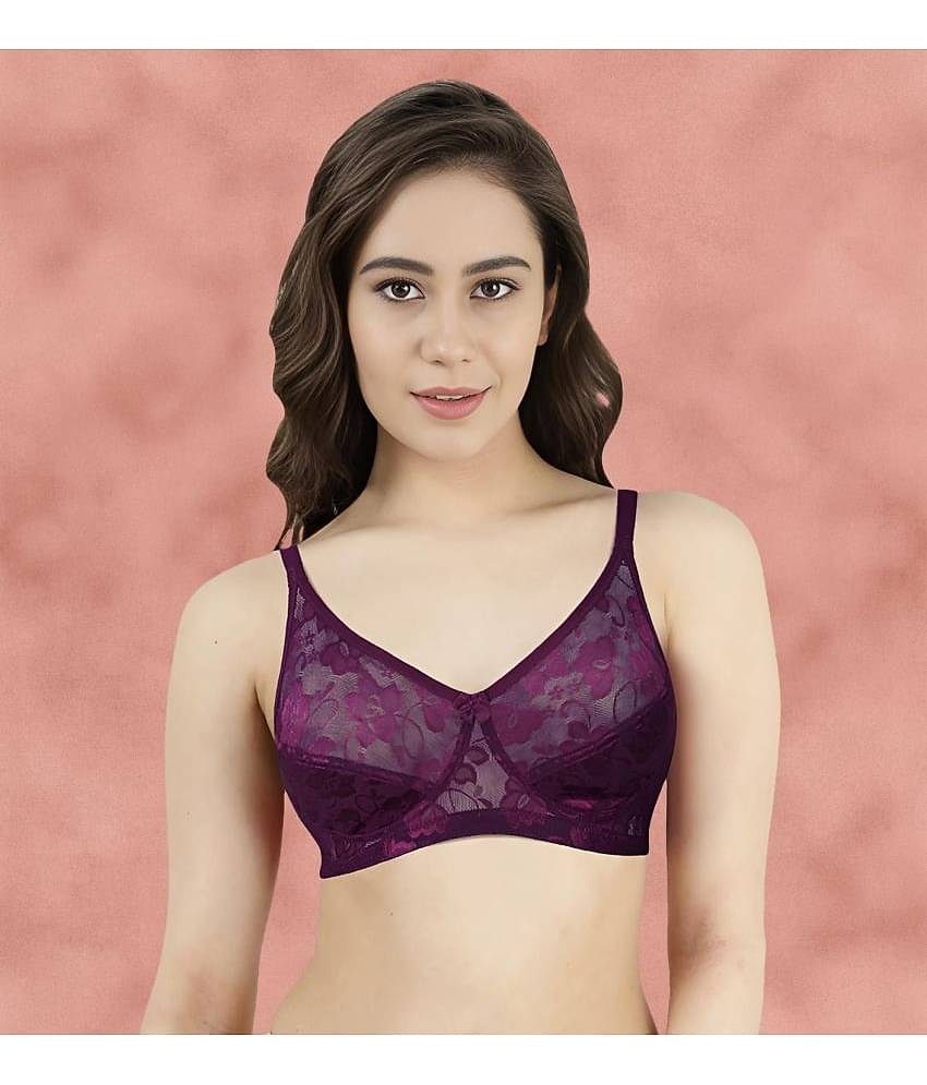 Susie Lace Non Padded Women's Everyday Bra ( Purple ) AI1012-DarkPurple