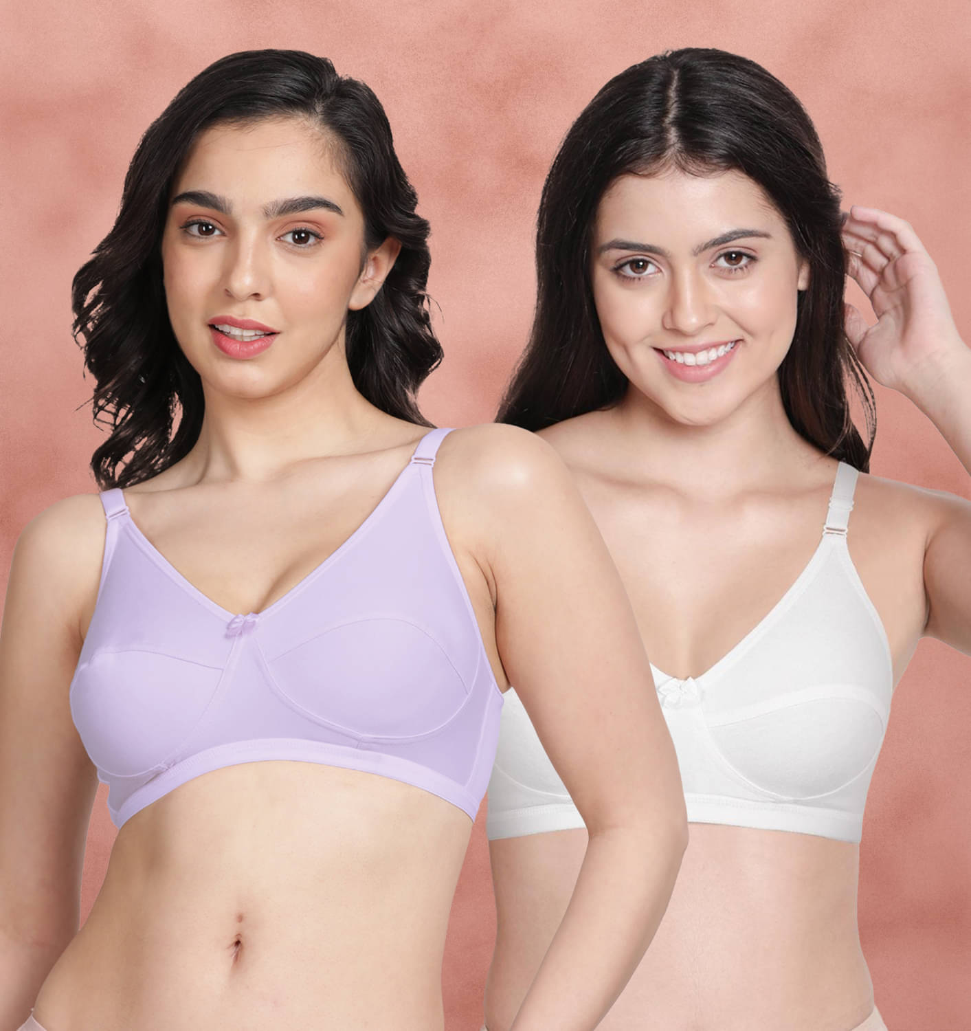 Susie Pack of 2 Polyester Non Padded Women's Everyday Bra ( Multicolor ) susi-c2b-1956 Susie Pack of 2 Polyester Non Padded Women's Everyday Bra ( Multicolor ) susi-c2b-1956