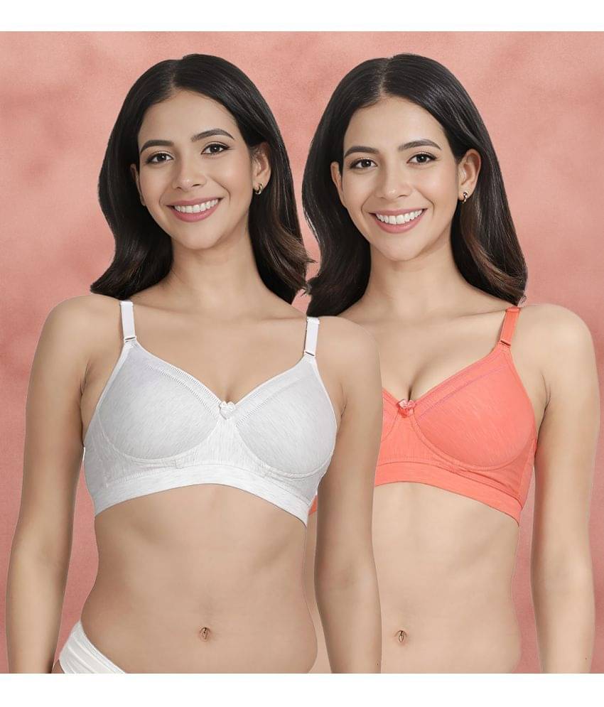 Susie Pack of 2 Cotton Blend Lightly Padded Women's Everyday Bra ( Pink ) susi-c2b-1477 Susie Pack of 2 Cotton Blend Lightly Padded Women's Everyday Bra ( Pink ) susi-c2b-1477