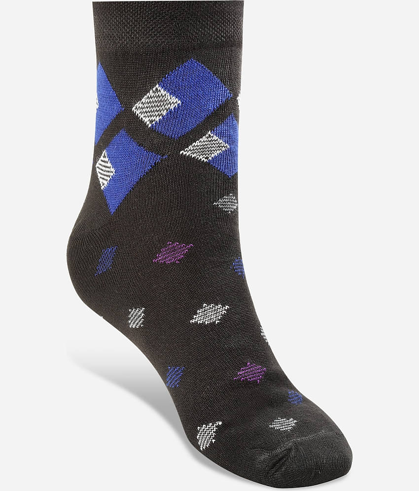 Texlon Cotton Men's Printed Multicolor Ankle Length Socks ( Pack of 5 )