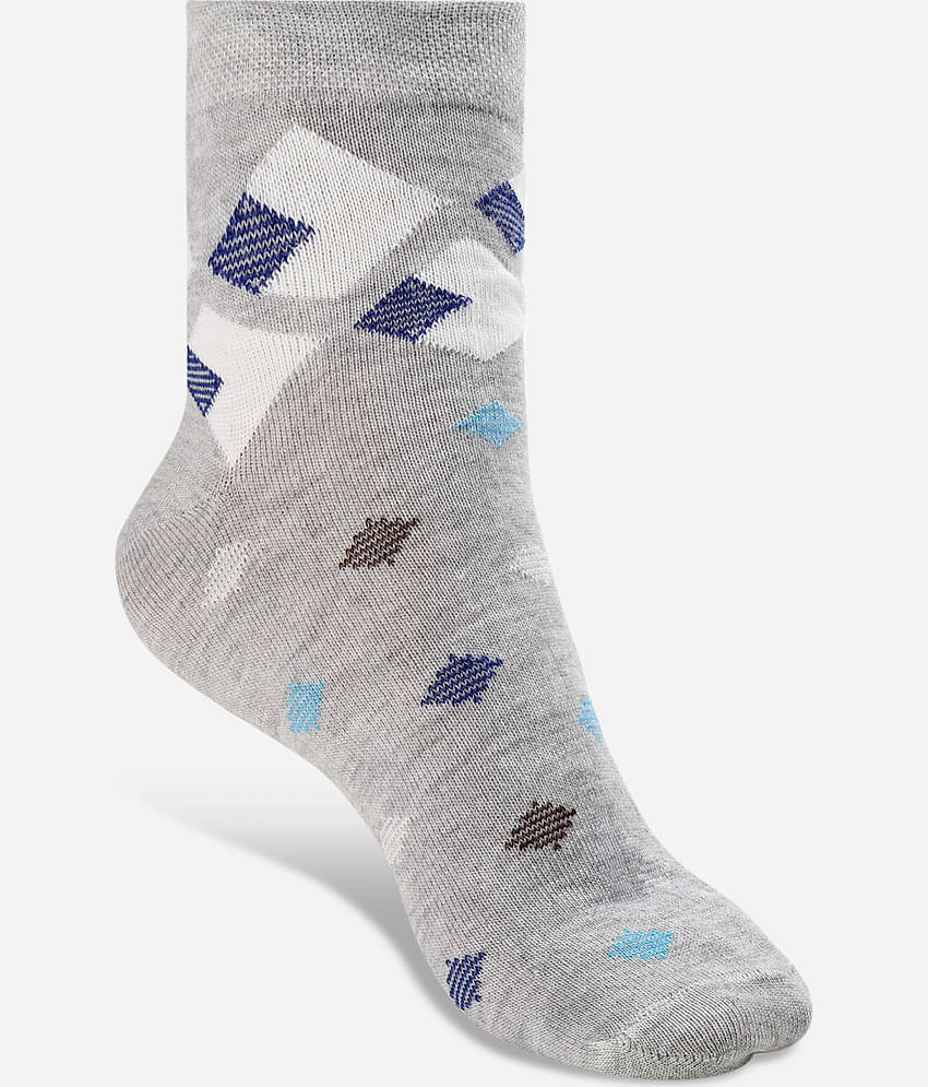 Texlon Cotton Men's Printed Multicolor Ankle Length Socks ( Pack of 5 )