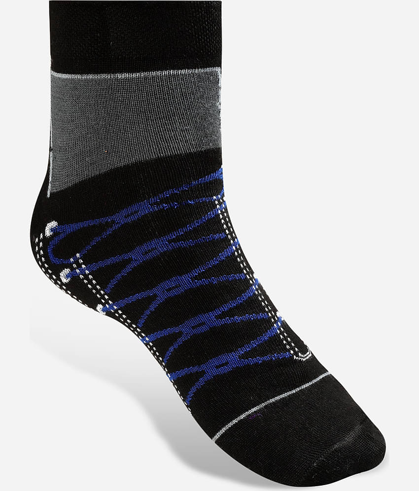 Texlon Cotton Men's Printed Multicolor Ankle Length Socks ( Pack of 5 )