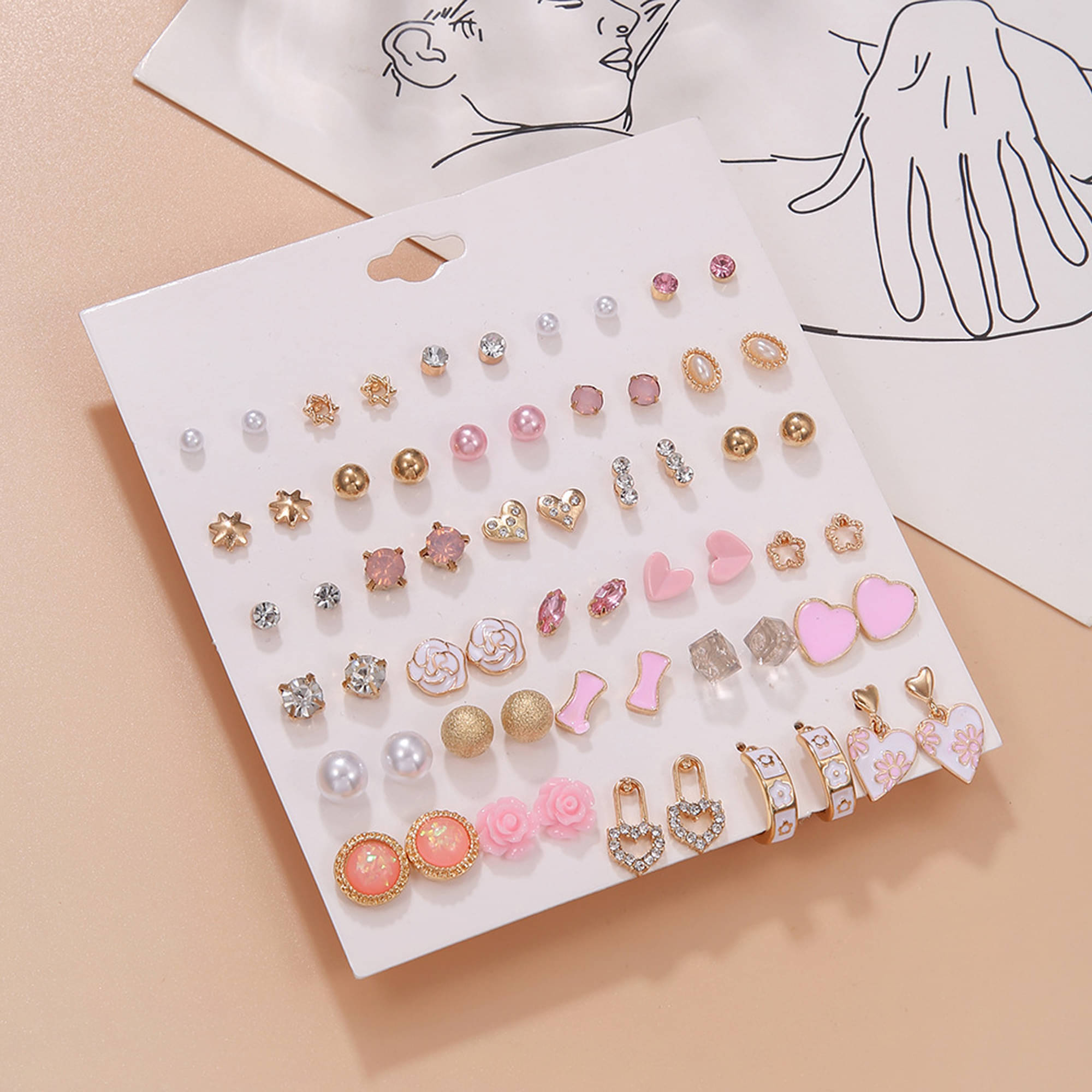     			Thrillz Multi Color Stud Earrings ( More Than 10 )