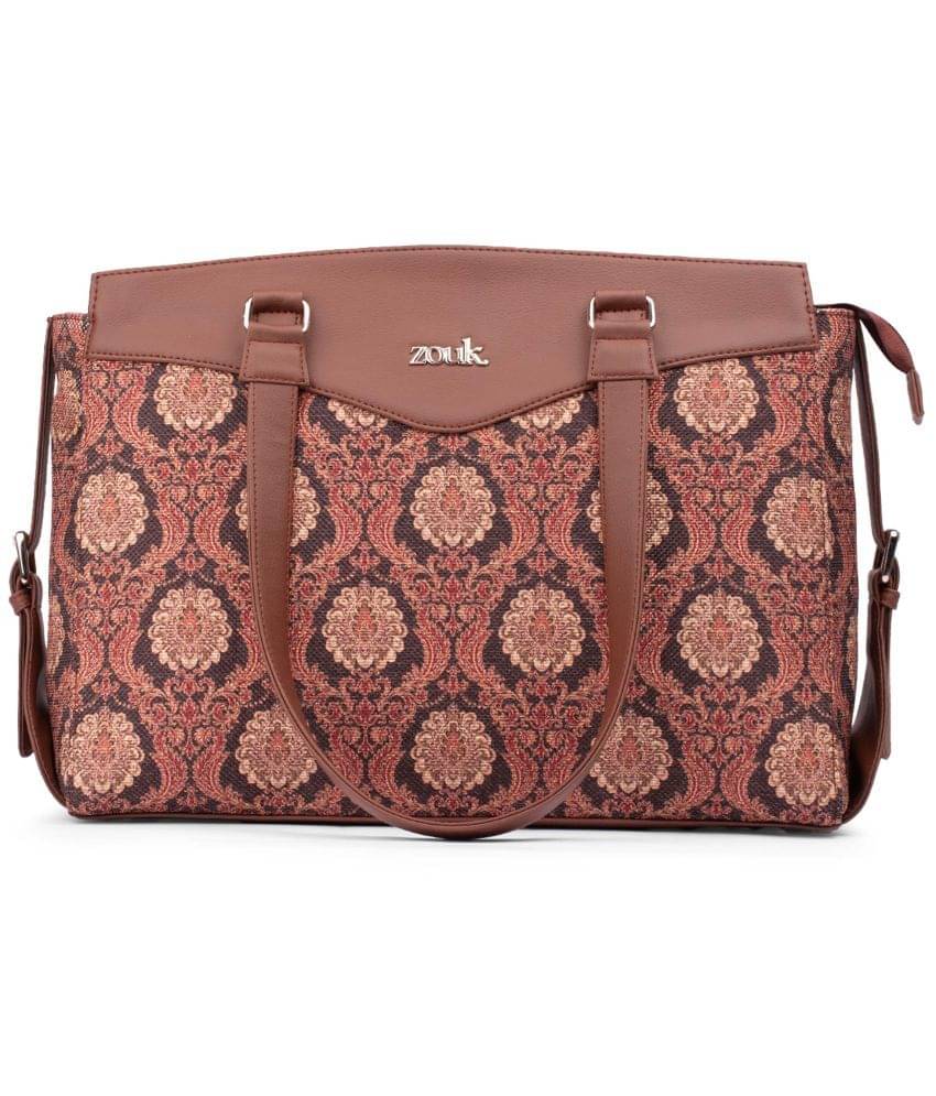     			Zouk Shoulder Bag Jute Set of 1 ( Brown )