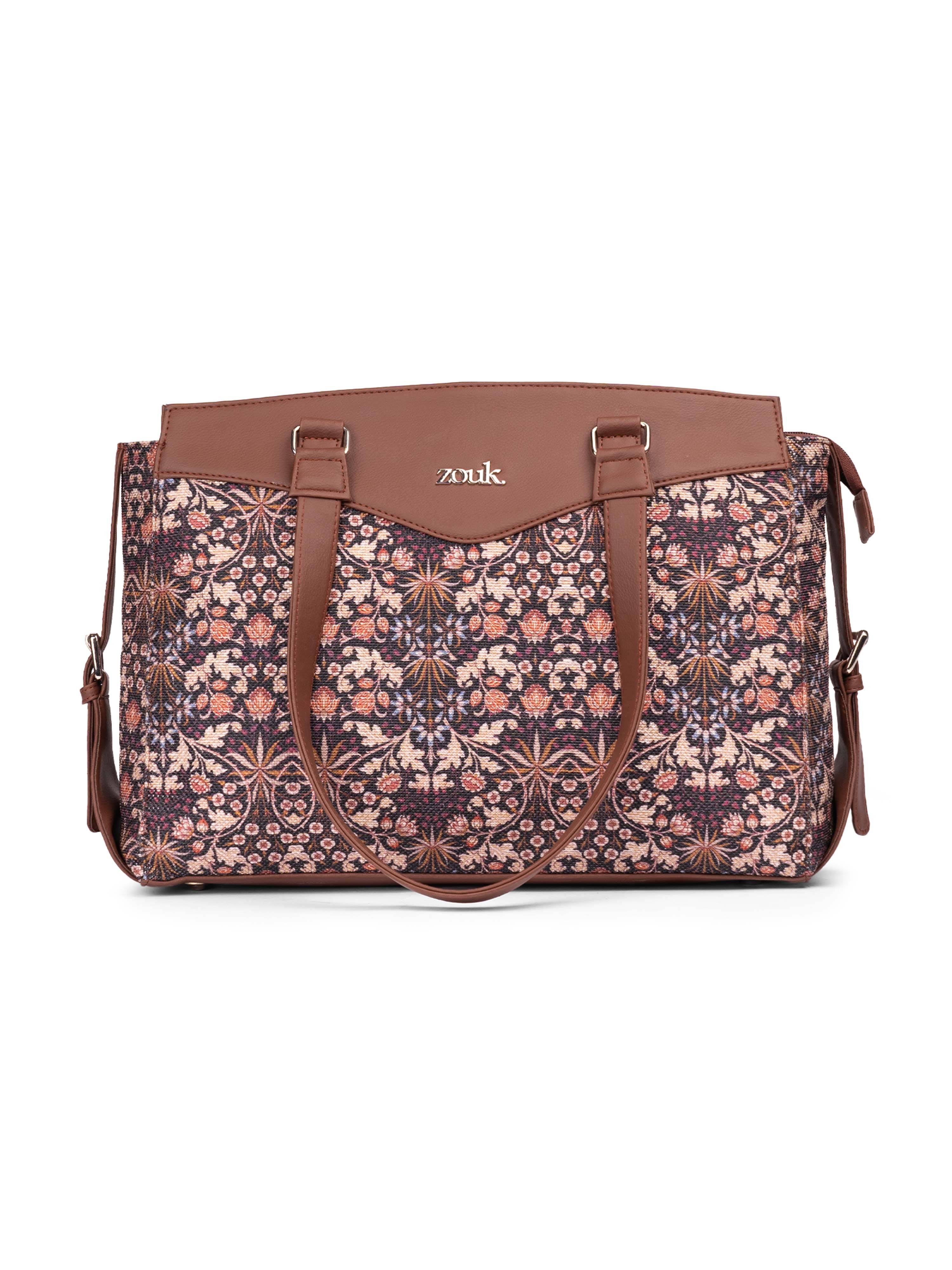     			Zouk Shoulder Bag Jute Set of 1 ( Multicolor )