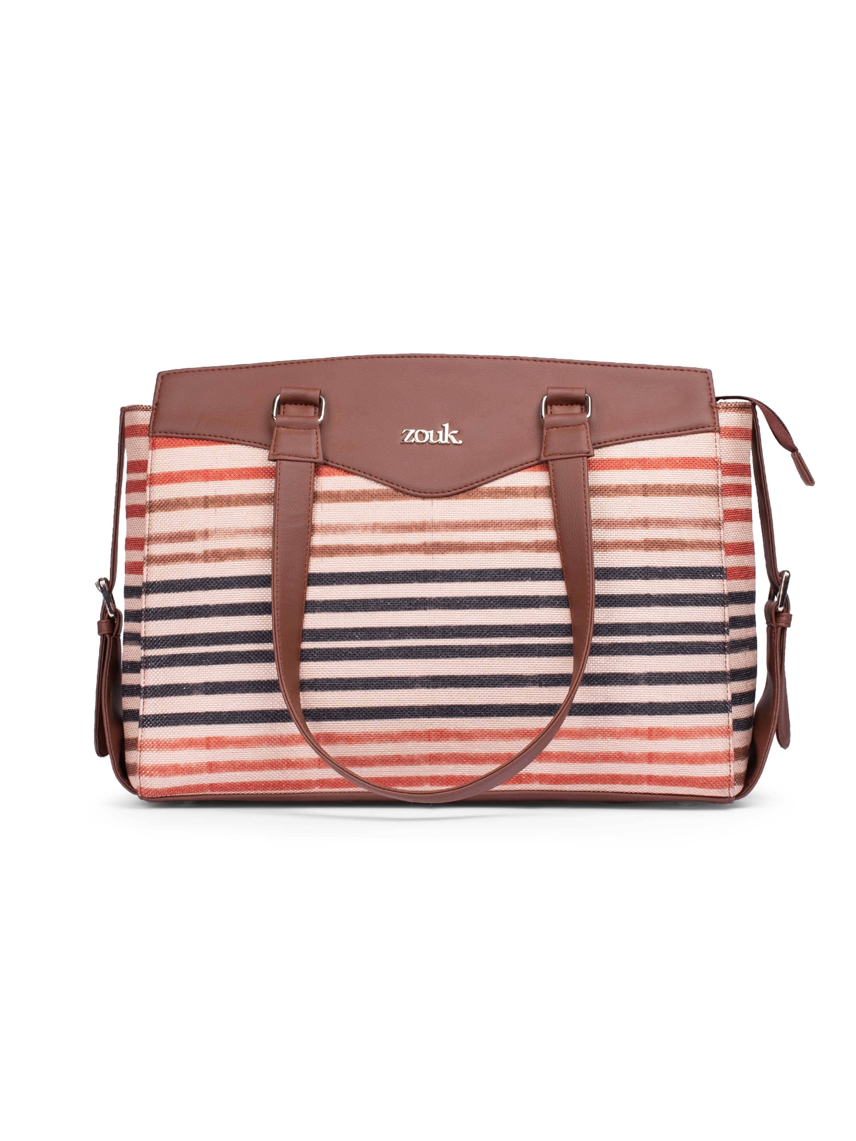    			Zouk Shoulder Bag Jute Set of 1 ( Multicolor )