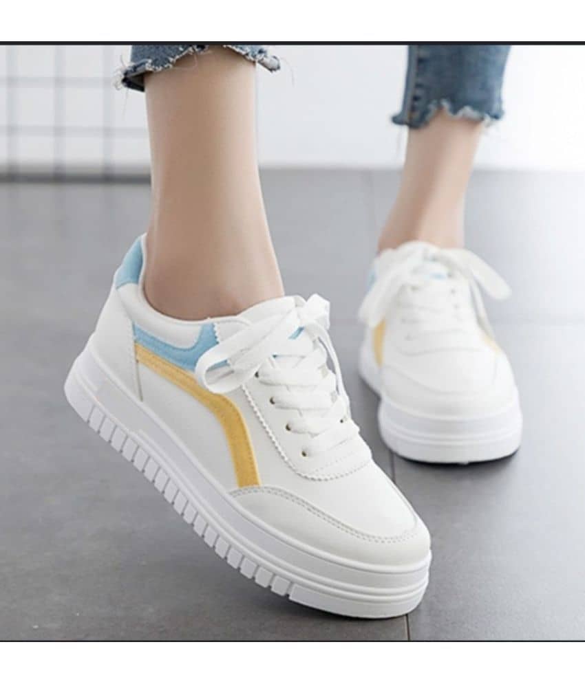 ADRINT. Yellow Women's Sneakers - Casual Shoes | Buy online on ZillyBuy