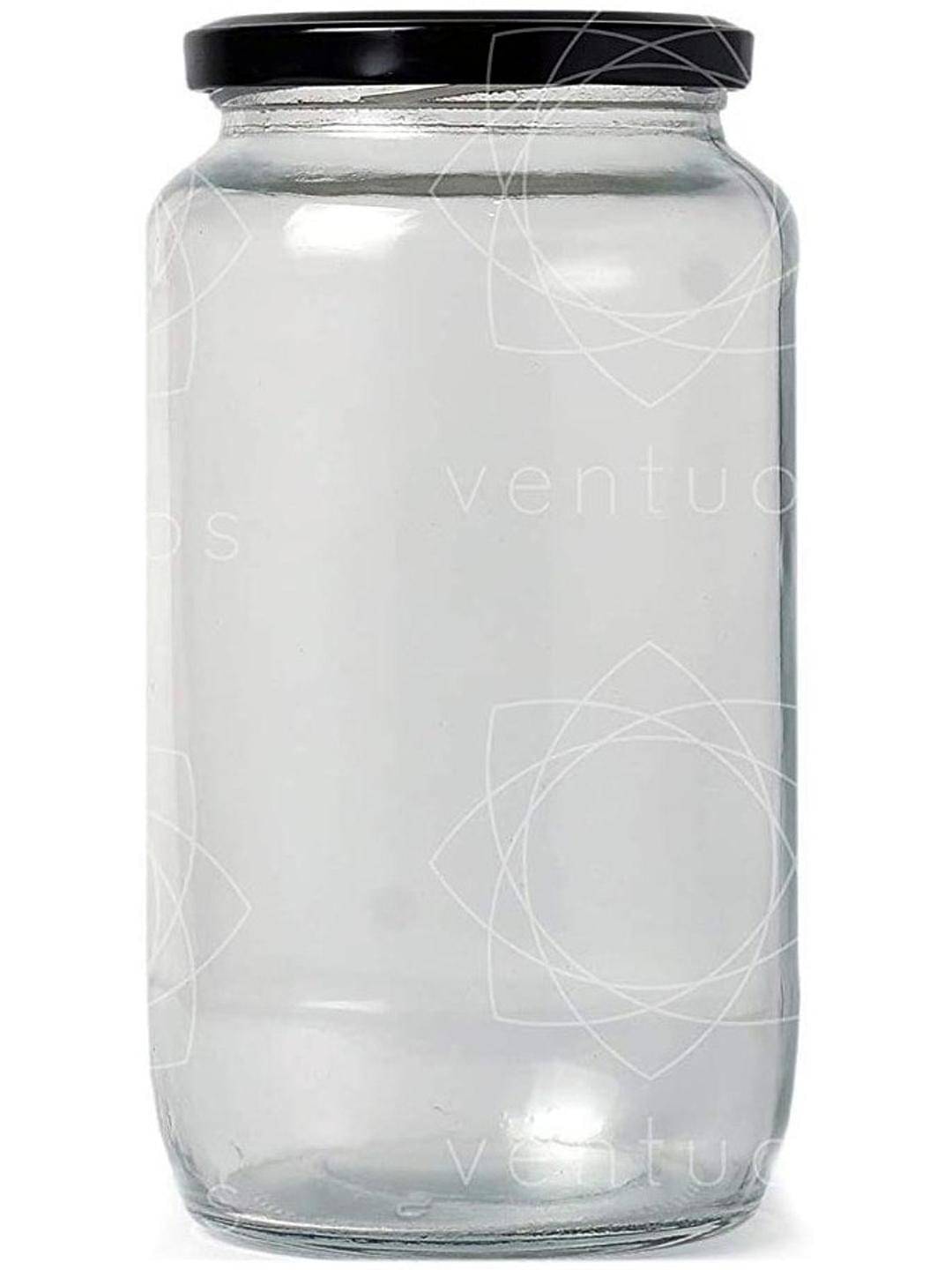     			AFAST Glass Container Jar Glass Nude Cookie Container ( Set of 1 )