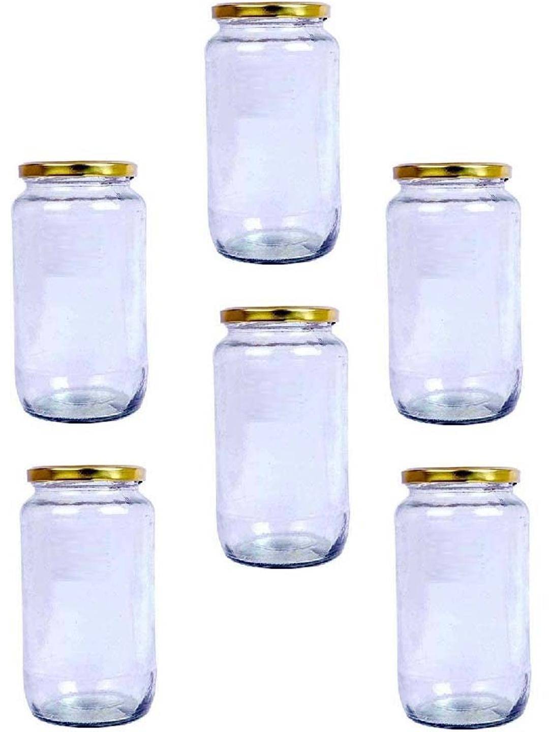     			AFAST Glass Container Jar Glass Nude Utility Container ( Set of 6 )