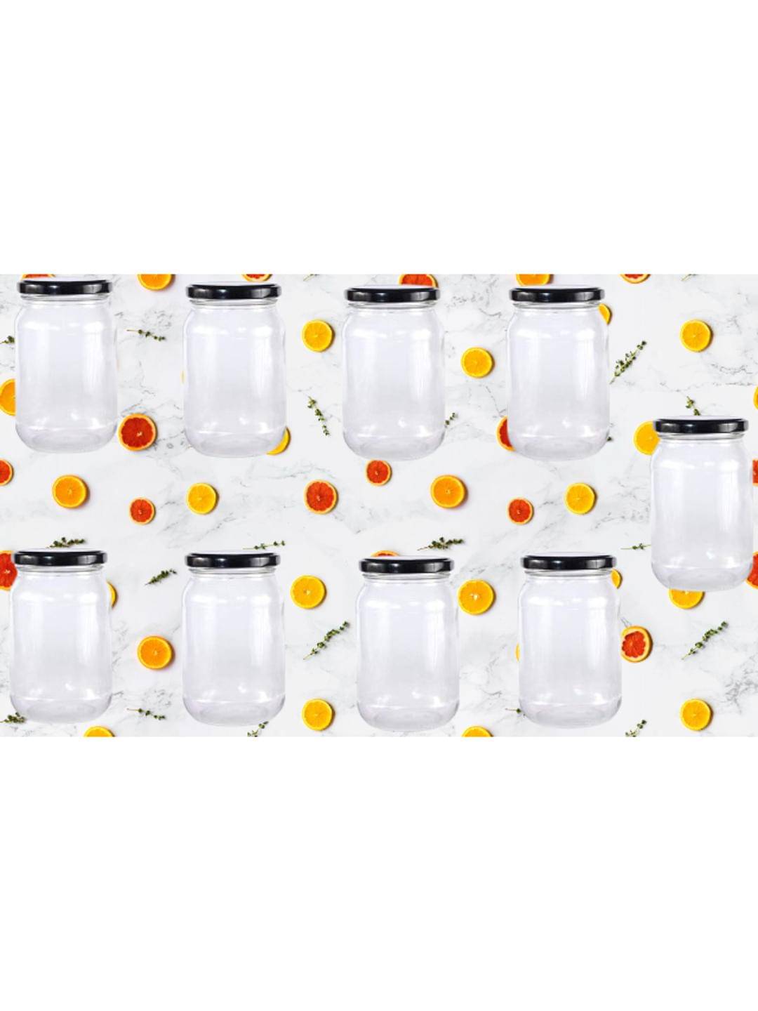     			AFAST Glass Container Jar Glass Nude Utility Container ( Set of 9 )