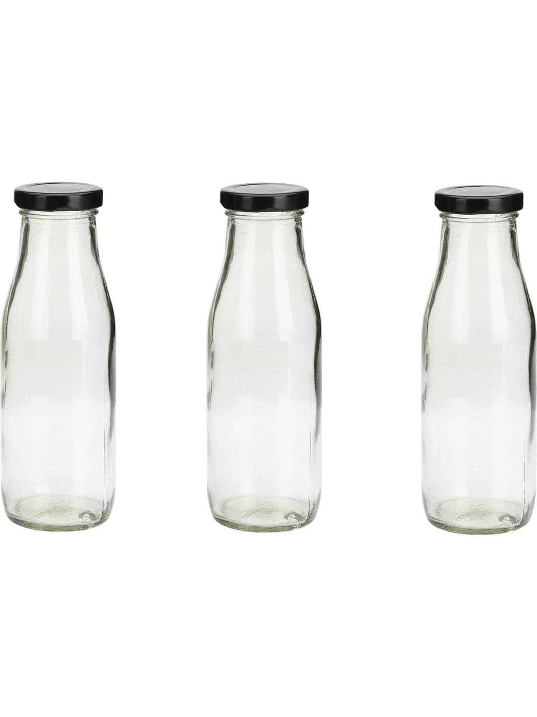     			AFAST Multipurpose Bottle Glass Transparent Utility Container ( Set of 3 )