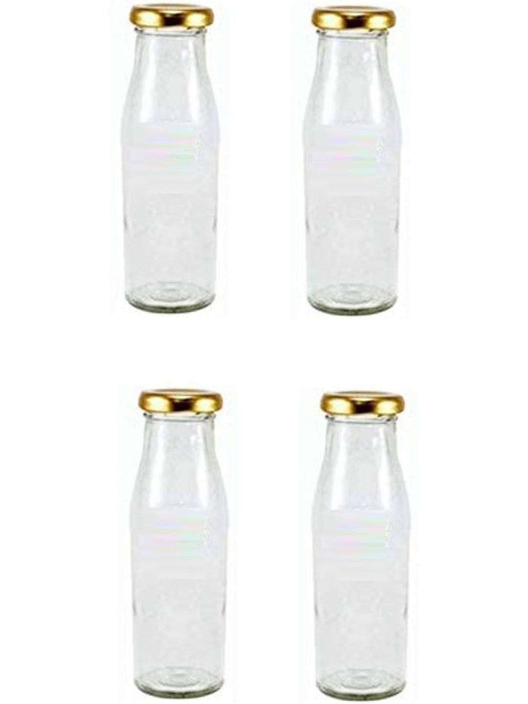     			AFAST Multipurpose Bottle Glass Transparent Utility Container ( Set of 4 )