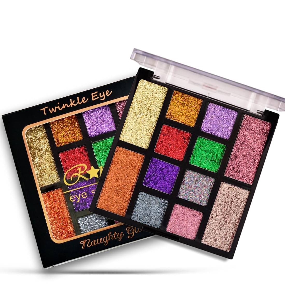     			Adbeni Naughty Glow 12 Color Shimmery Eyeshadow Palette 25gm (Shade-02)