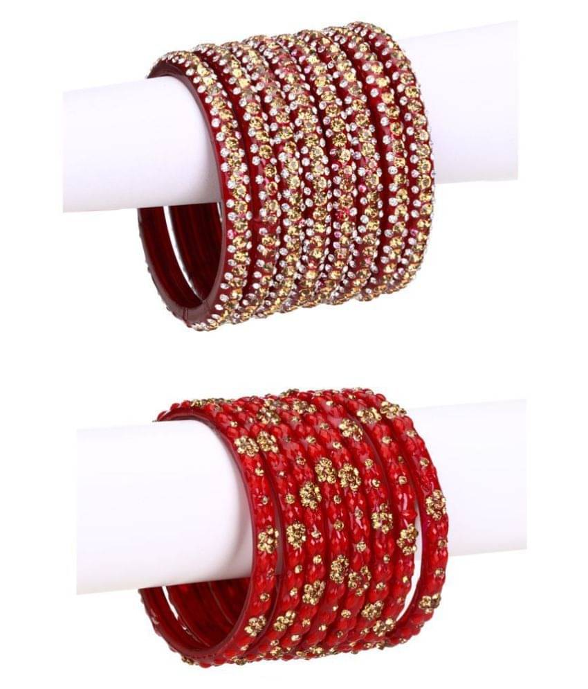 Afast Combo Party & Festivle Designer Ornamented With Colorful Beads And Figures Fancy Matching Glass Bangle Cum Kada Set Of Eight Each With Safety Box Afast Combo Party & Festivle Designer Ornamented With Colorful Beads And Figures Fancy Matching Glass Bangle Cum Kada Set Of Eight Each With Safety Box