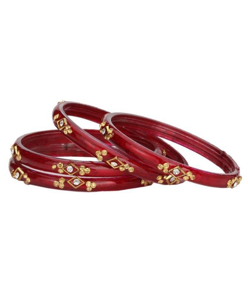 Afast Designer Fancy Party Glass Bangle Cum Kada Set Of 4 Decorative With Colorful Beads & Stone (With Safety Cum Gift Box) BN-19_2.8 Afast Designer Fancy Party Glass Bangle Cum Kada Set Of 4 Decorative With Colorful Beads & Stone (With Safety Cum Gift Box) BN-19_2.8