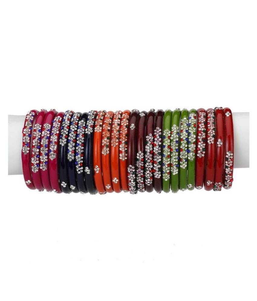 Afast Designer Matching Color Fashionable Bangle Set Combo Hand Decorative Set Of 24     			Afast Designer Matching Color Fashionable Bangle Set Combo Hand Decorative Set Of 24