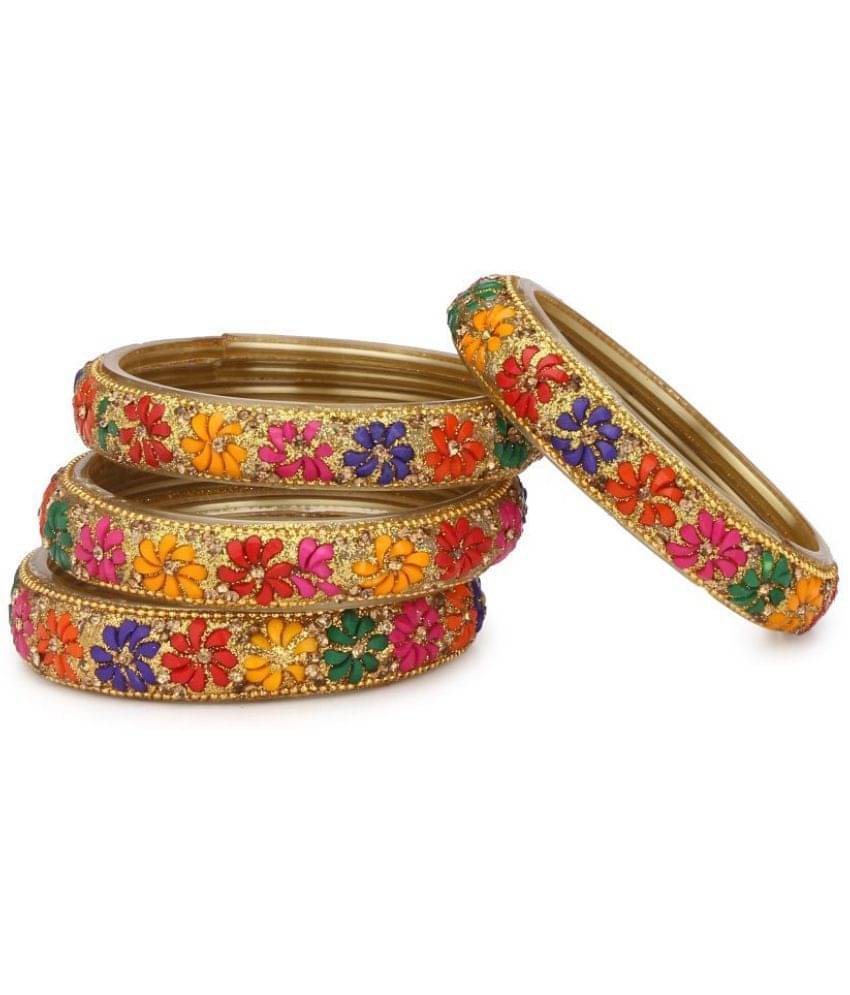     			Afast Designer Set Of 4 Bangle/ Kada ( Each Set 4 Bangle ) For Party And Daily Use, Glass, Ornamented