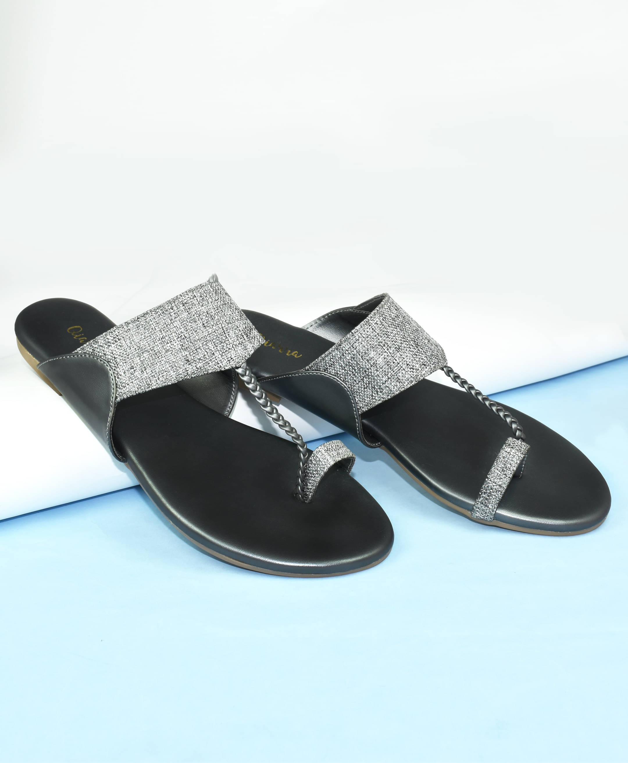     			Ajanta Gray Women's Flats