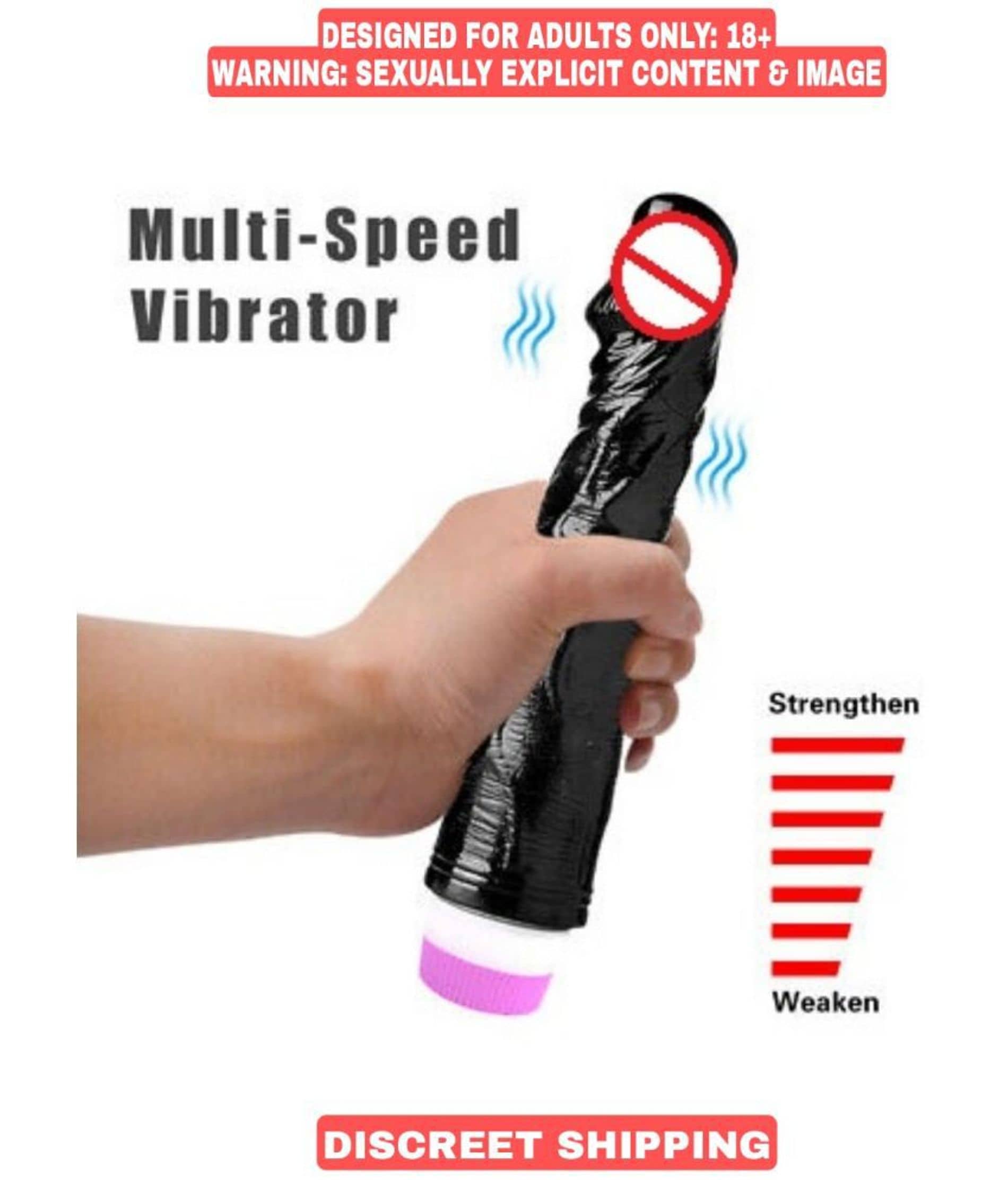 BLACK AFRICAN VIBRATOR DILDO FOR WOMEN MASTURBATION-G-SP*OT-CLITORIS VIBRATOR-PERFECT SEX TOY