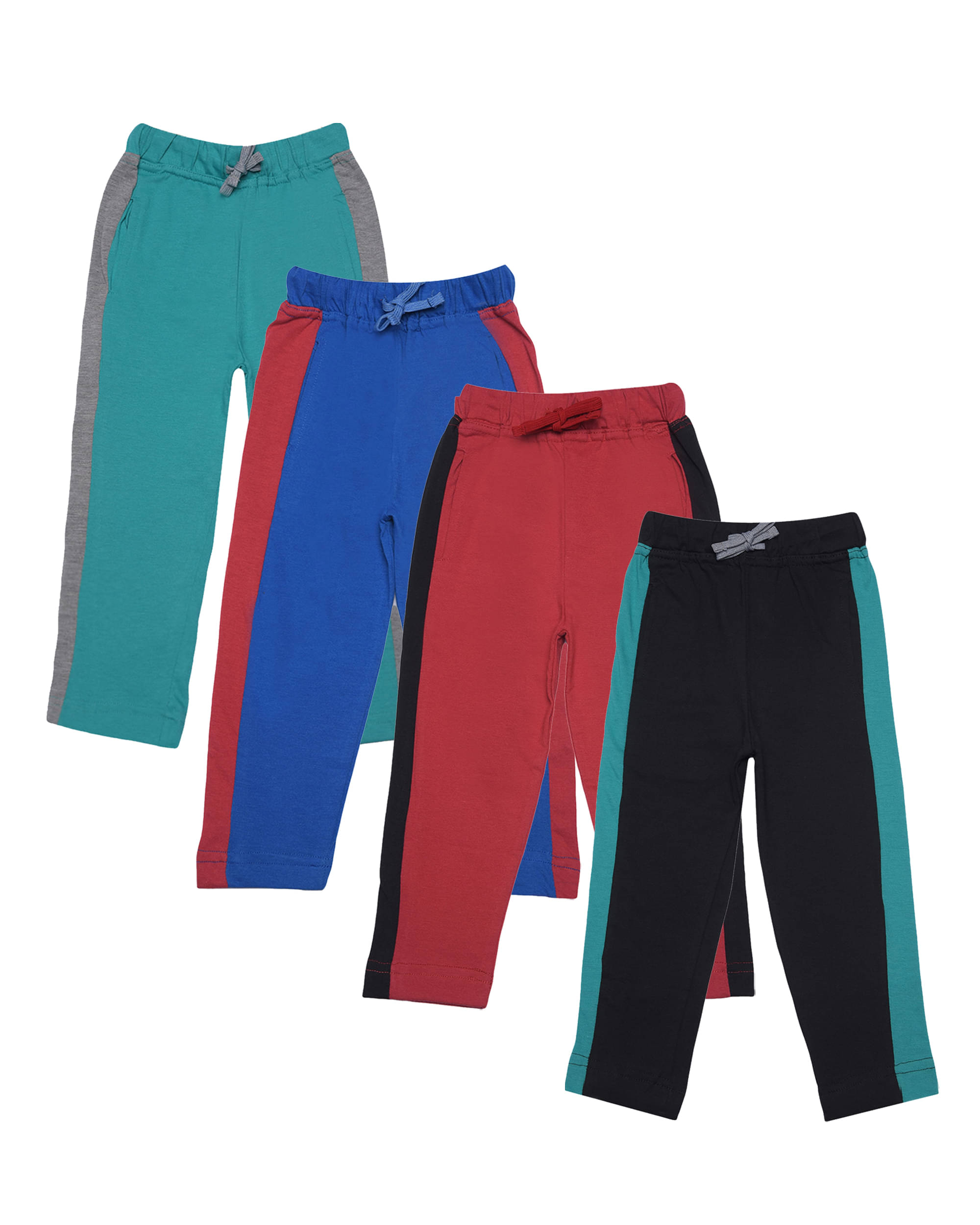     			Dollar Champion Kidswear Pack of 4 Boys Cotton Trackpant ( Multi )