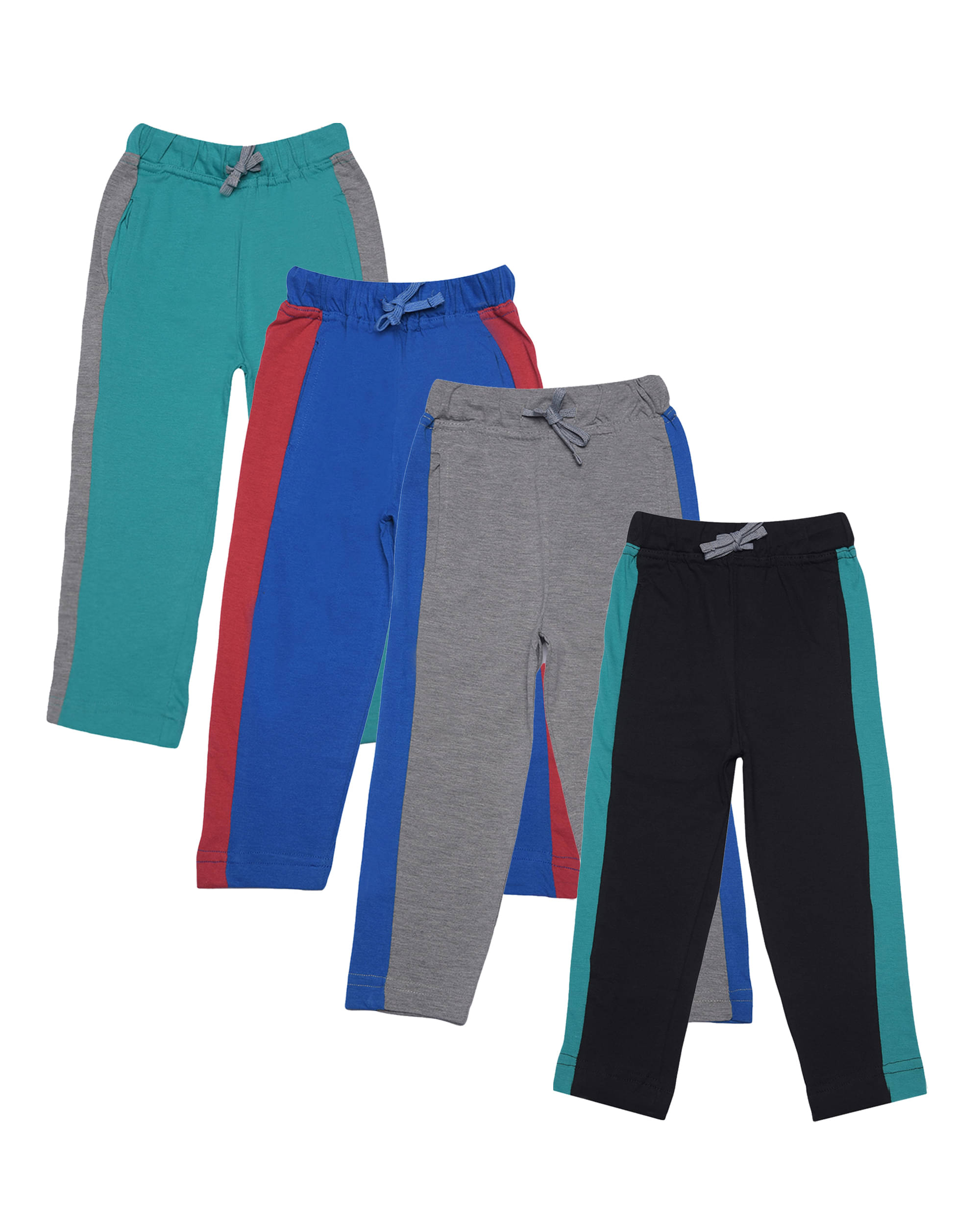     			Dollar Champion Kidswear Pack of 4 Boys Cotton Trackpant ( Multi )