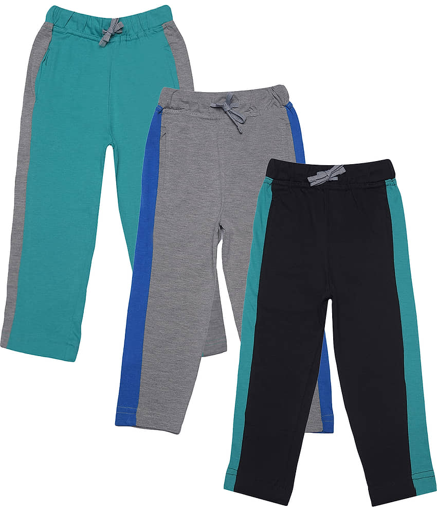 Dollar Champion Kidswear Pack of 3 Boys Cotton Trackpant ( Multi ) - Track Pants | Buy online on ZillyBuy