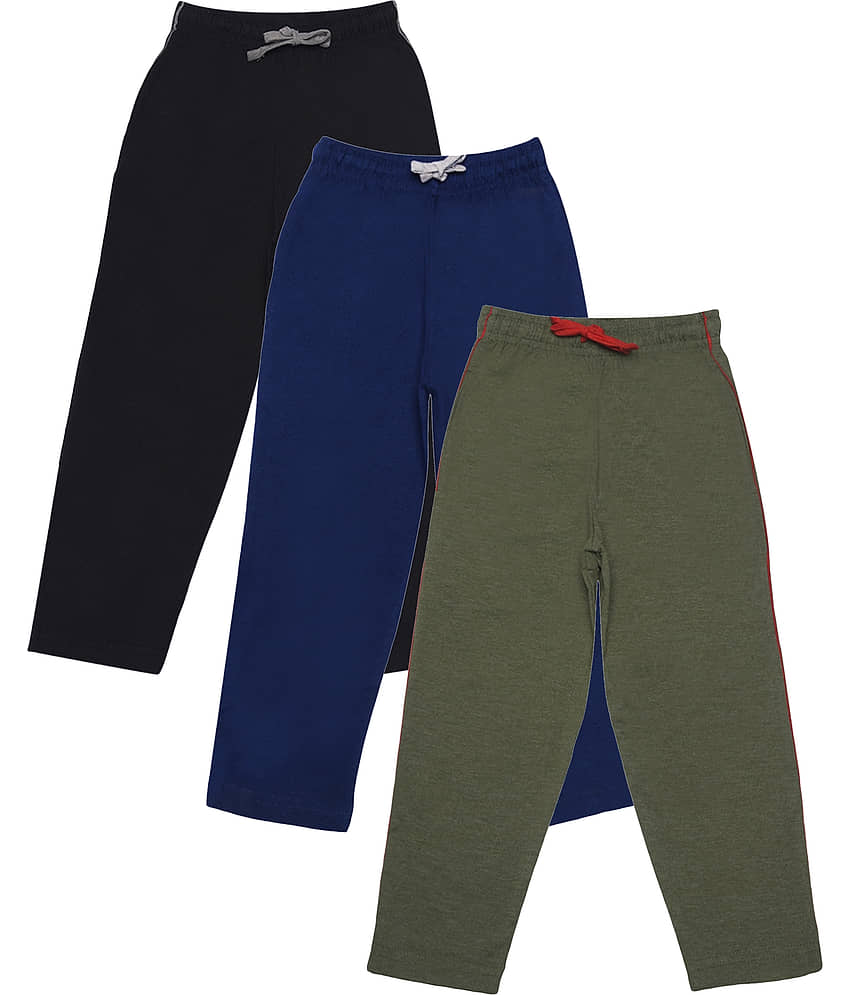 Dollar Champion Kidswear Pack of 3 Boys Cotton Pants ( Multicolor ) - Trousers | Buy online on ZillyBuy