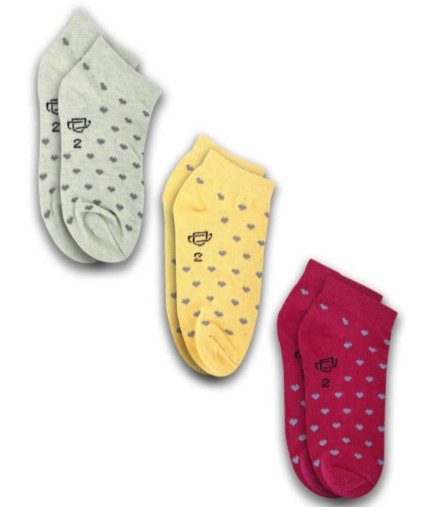 Dollar Socks Multicolor Cotton Blend Boy's Footies ( Pack of 3 ) - Socks | Buy online on ZillyBuy