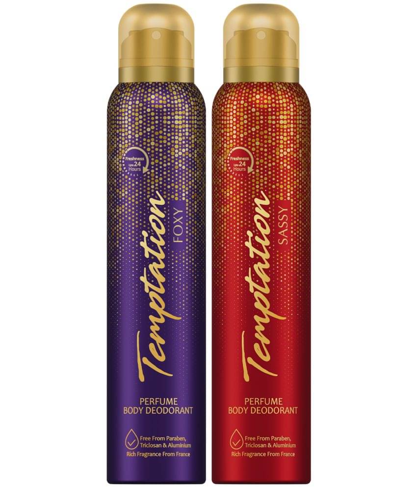 Envy Temptation Foxy & Sassy Deodorant Spray for Women 300 ml ( Pack of 2 ) Envy Temptation Foxy & Sassy Deodorant Spray for Women 300 ml ( Pack of 2 )