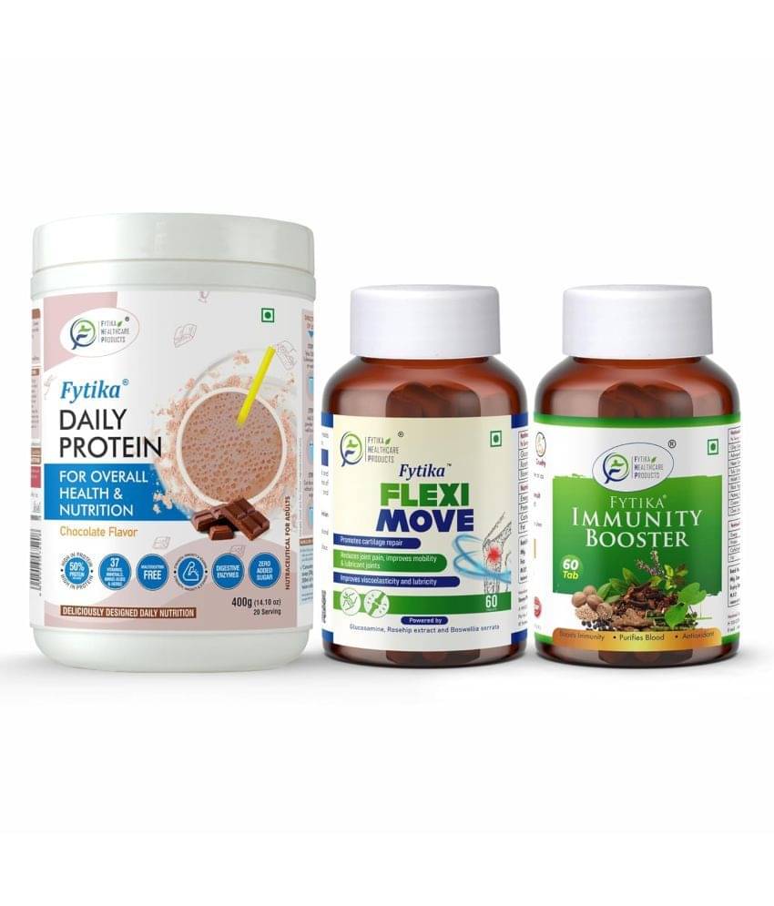 FYTIKA Protein(Chocolate)& Flexi Move 3 gm Pack of 3 FYTIKA Protein(Chocolate)& Flexi Move 3 gm Pack of 3