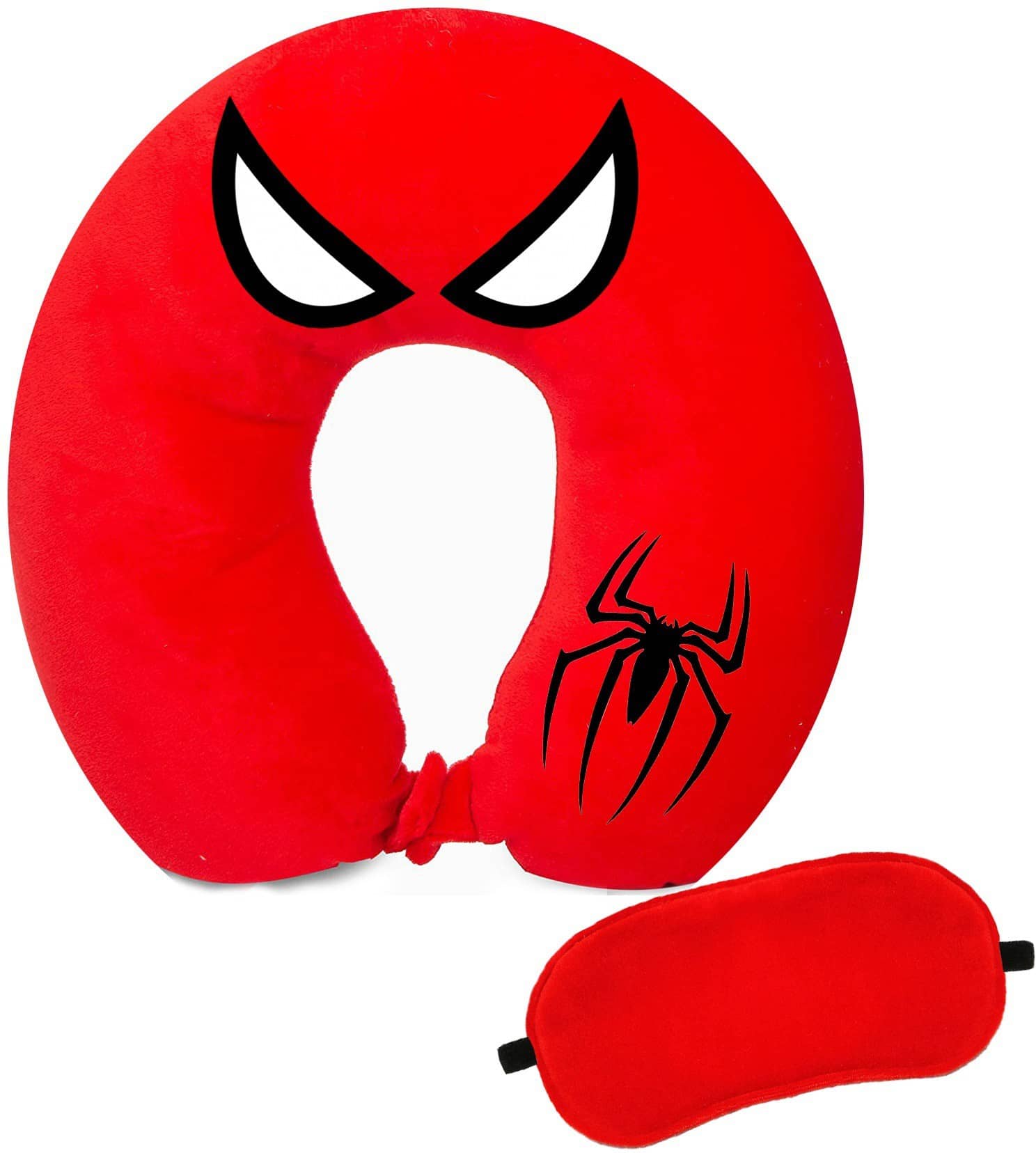 JUZZII Black Neck Pillow,Eye Shade ( Pack of 2 )