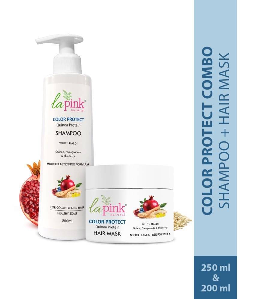 La Pink Color Protect Shampoo & Hair Mask For Color Treated Hair Combo Pack of 2 La Pink Color Protect Shampoo & Hair Mask For Color Treated Hair Combo Pack of 2