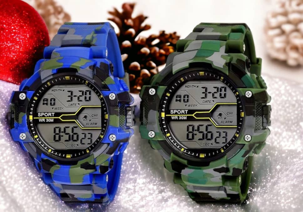 Lorenz Black Dial Digital Boys Watch ( Pack of 2 )