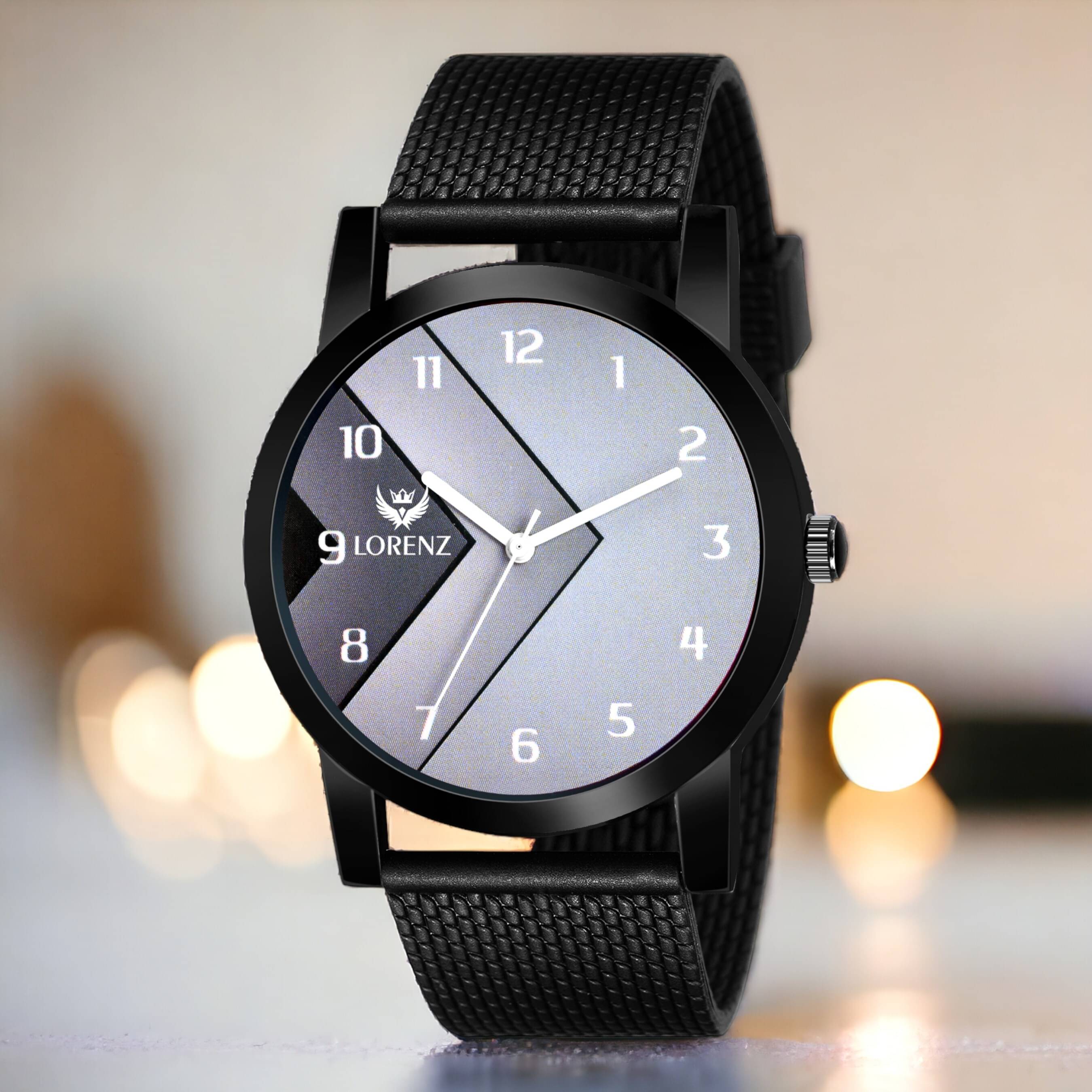     			Lorenz Black Silicon Analog Men's Watch