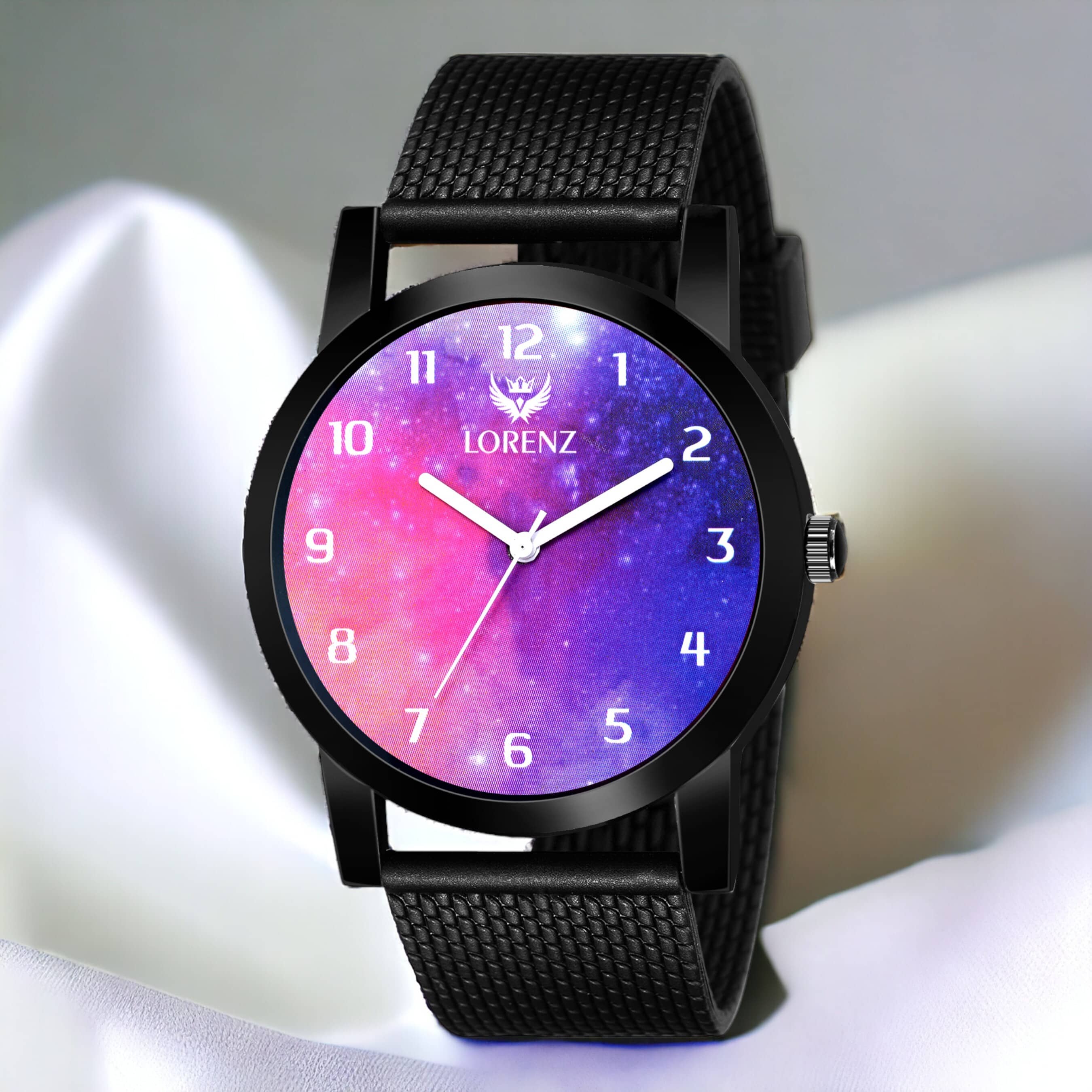 Lorenz Black Silicon Analog Men's Watch