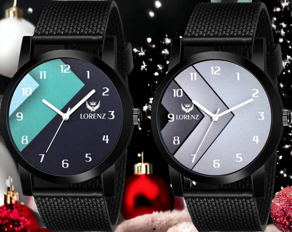     			Lorenz Black Silicon Analog Men's Watch