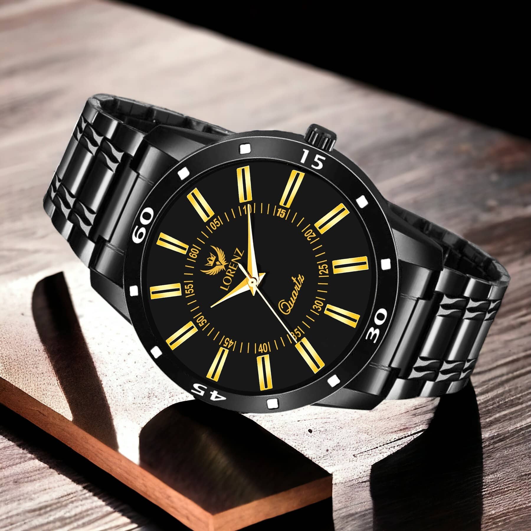 Lorenz Black Stainless Steel Analog Men's Watch
