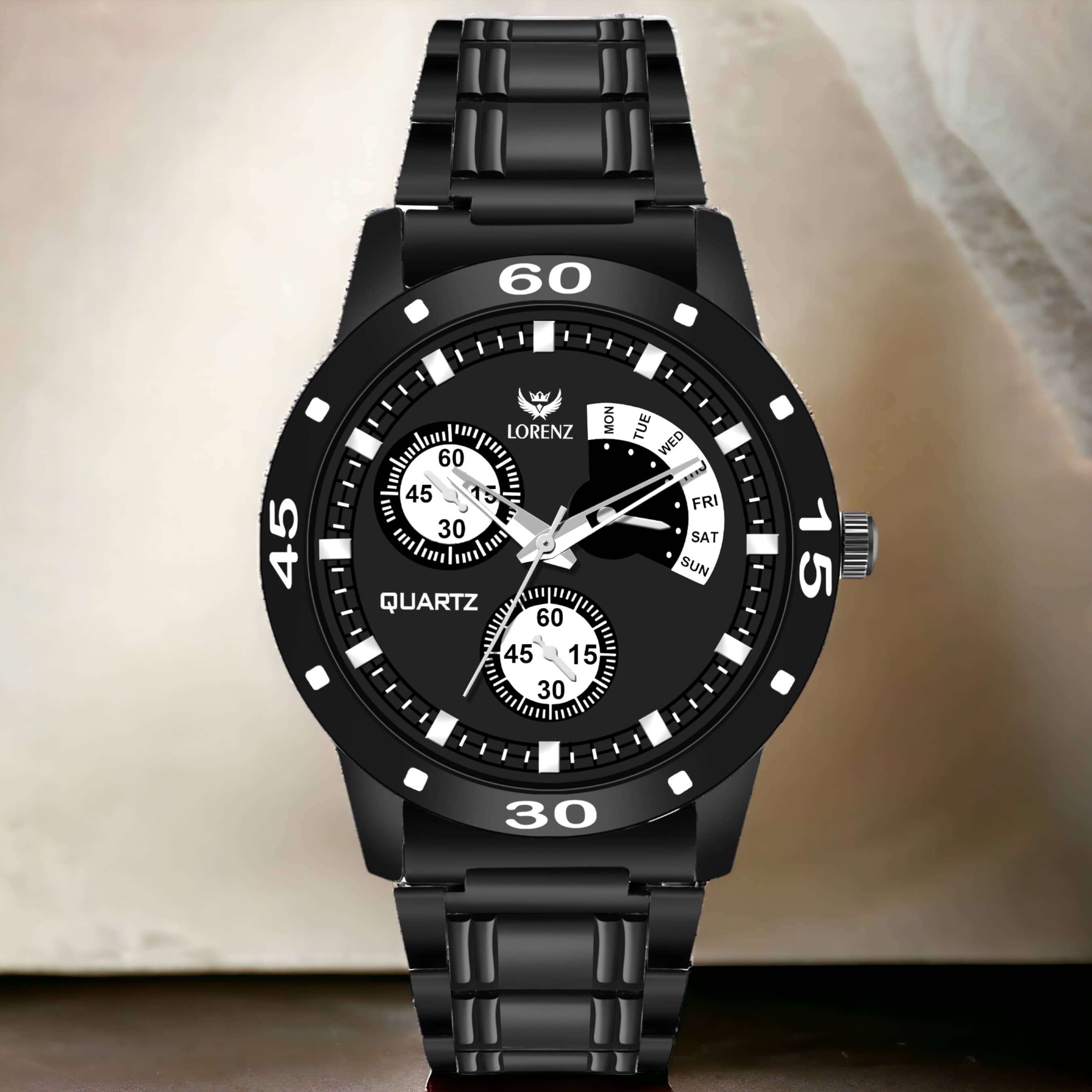 Lorenz Black Stainless Steel Analog Men's Watch